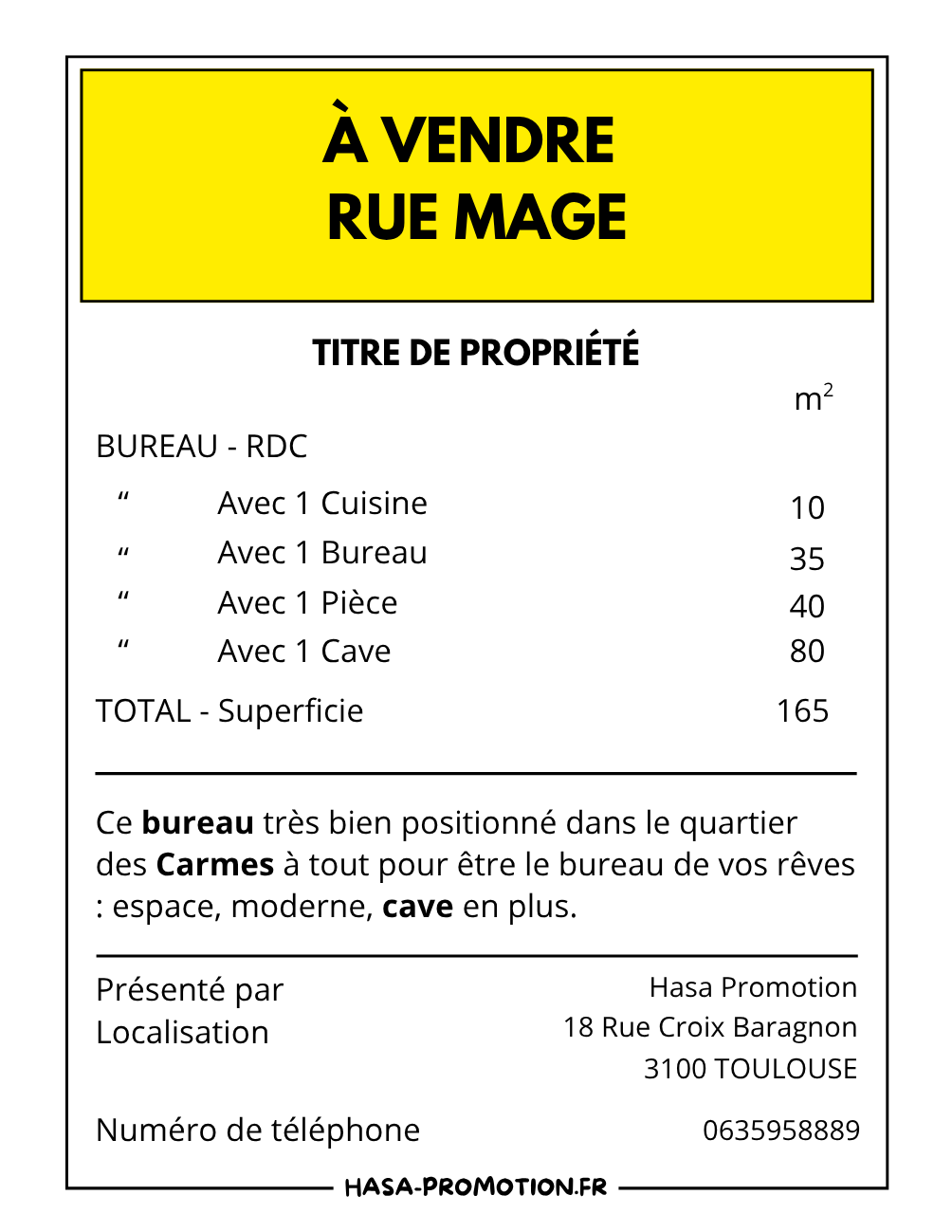 Carte de propriété
